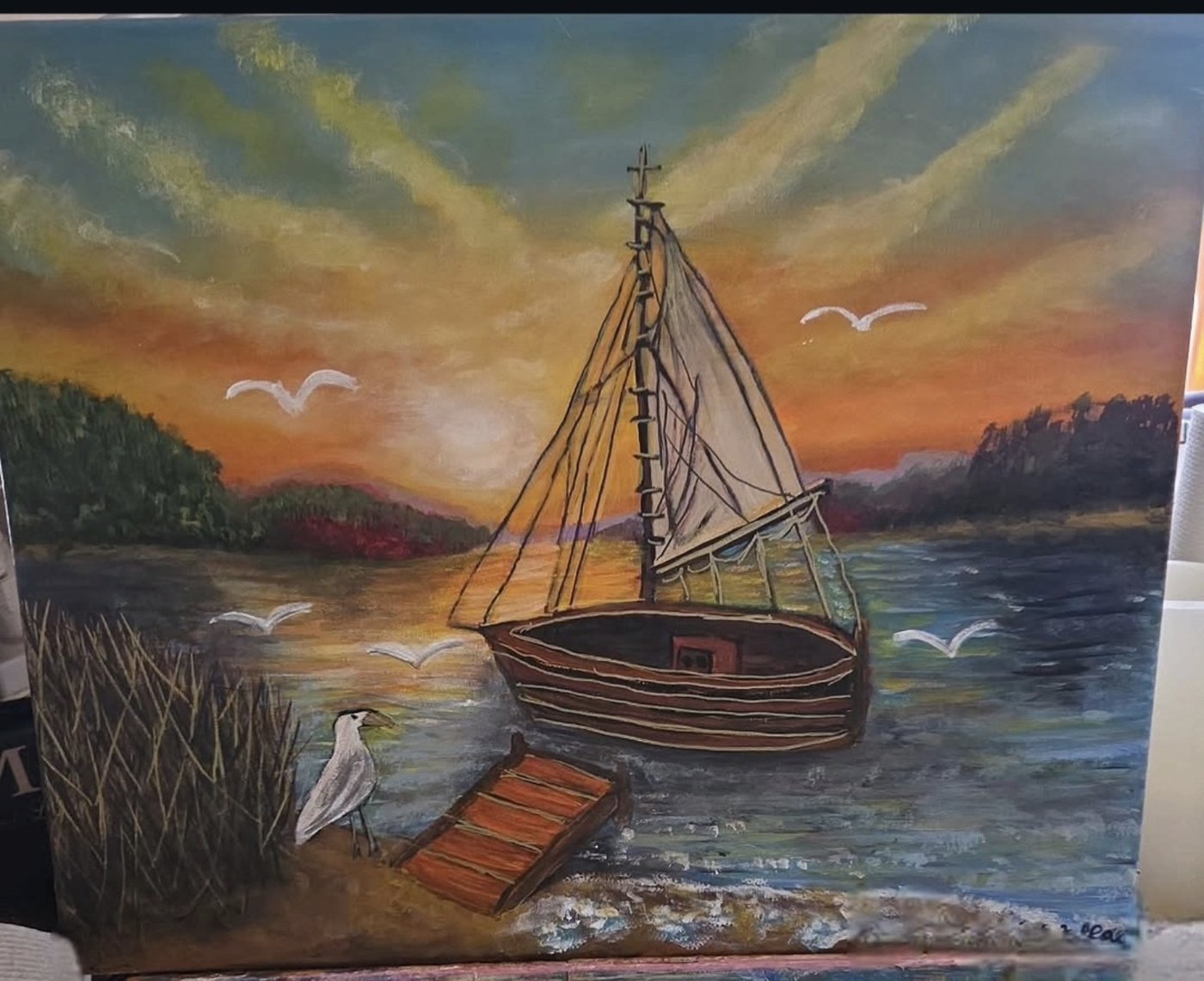 Journey Home — 16 × 20 in · Acrylic on Canvas