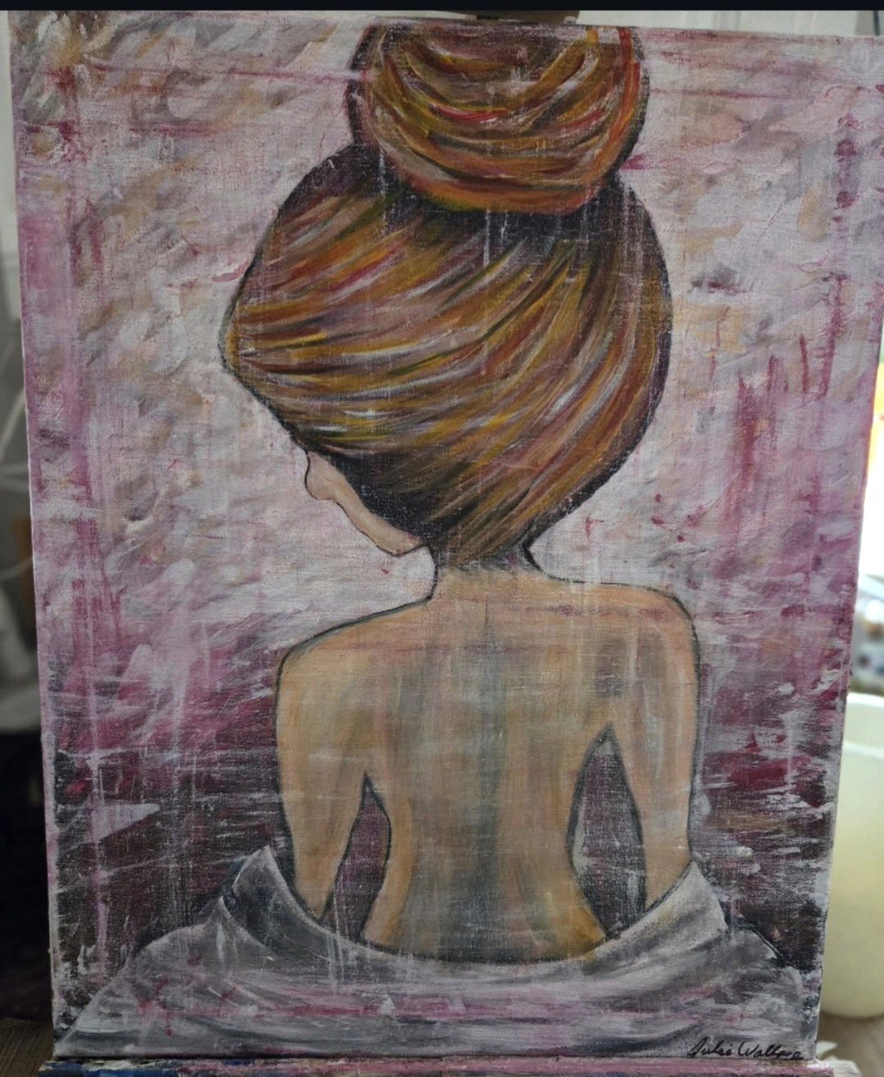 Quiet Reflection — 16 × 20 in · Acrylic on Canvas