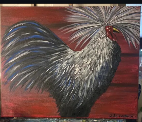 Crown of Confidence — 16 × 20 in · Acrylic on Canvas