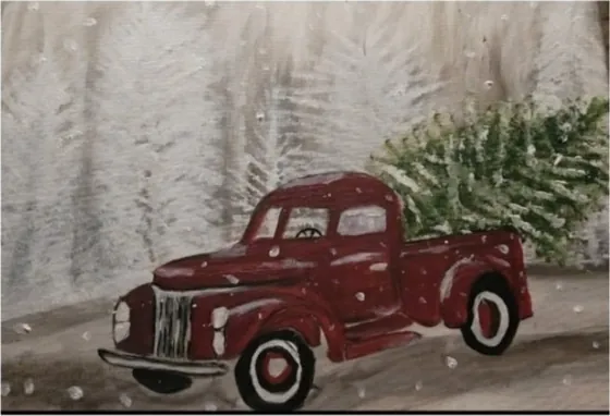 Home for the Holidays — Original Acrylic on Canvas
