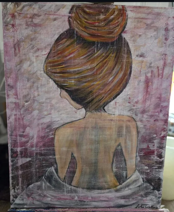 Quiet Reflection — 16 × 20 in · Acrylic on Canvas