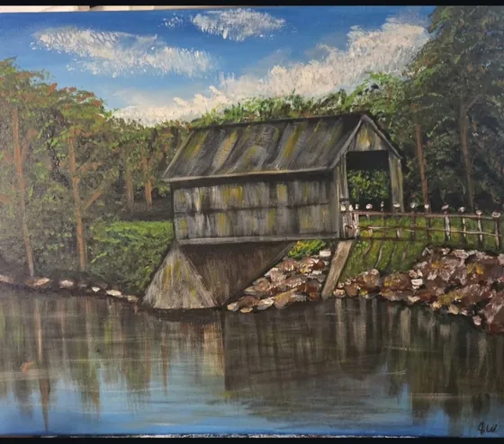 The Old Mill — Original Acrylic on Canvas