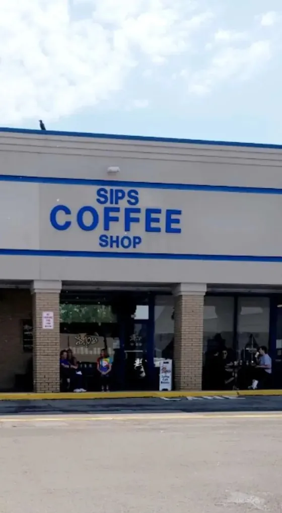 The Sips Coffee & Cafe storefront in Rochester, NY